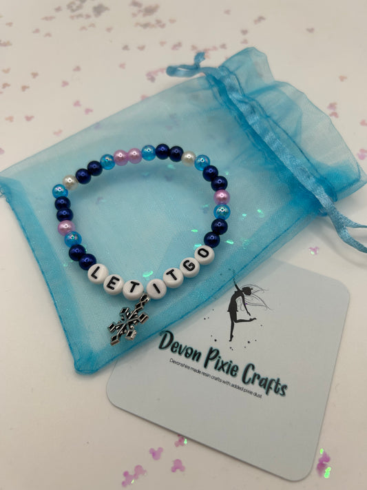 Ice Queen Inspired Beaded Bracelet collection– Handmade Adult Jewelry